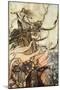 Siegfried leaves Brunnhilde in search of adventure', 1924-Arthur Rackham-Mounted Giclee Print