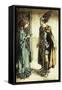 Siegfried meets Gutrune: The Twilight of the Gods-Arthur Rackham-Framed Stretched Canvas