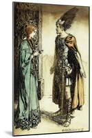 Siegfried meets Gutrune: The Twilight of the Gods-Arthur Rackham-Mounted Giclee Print