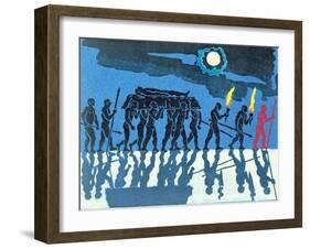 Siegfried's Funeral, Illustration from 'Gotterdammerung'-Phil Redford-Framed Giclee Print