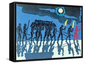 Siegfried's Funeral, Illustration from 'Gotterdammerung'-Phil Redford-Framed Stretched Canvas