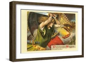 Siegfried Slaying Dragon-null-Framed Art Print