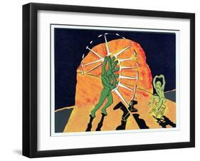 Siegfried Splits the Anvil with the Newly Re-Forged Nothung, Illustration from 'Siegfried'-Phil Redford-Framed Giclee Print