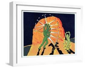 Siegfried Splits the Anvil with the Newly Re-Forged Nothung, Illustration from 'Siegfried'-Phil Redford-Framed Giclee Print