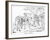 Siegfried, the Dragonslayer, Engraved by J. Dielmann-Alfred Rethel-Framed Giclee Print