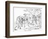 Siegfried, the Dragonslayer, Engraved by J. Dielmann-Alfred Rethel-Framed Giclee Print