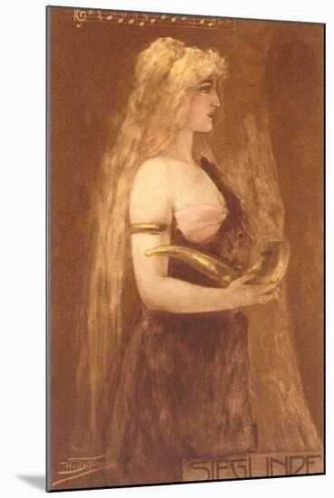 Sieglinde from Die Nibelungen-null-Mounted Art Print