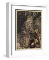 Siegmund and Sieglinde-Arthur Rackham-Framed Art Print