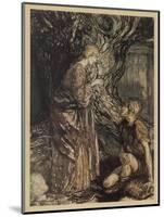 Siegmund and Sieglinde-Arthur Rackham-Mounted Art Print