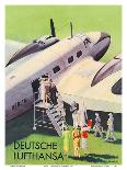 Berlin - German (Deutsche) Lufthansa Airlines-Siegward-Framed Art Print
