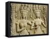 Siem Reap, Ankor Wat, the Famous Temple of Angkor Wat, Cambodia-David Bank-Framed Stretched Canvas