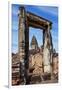 Siem Reap, Cambodia. Ancient doorway still standing through which the spires and statues atop of th-Miva Stock-Framed Photographic Print
