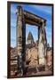 Siem Reap, Cambodia. Ancient doorway still standing through which the spires and statues atop of th-Miva Stock-Framed Photographic Print