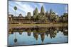 Siem Reap, Cambodia. Ancient ruins and towers of the Bayon Temple Angkor Wat-Miva Stock-Mounted Photographic Print