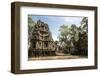 Siem Reap, Cambodia. Ancient ruins and towers of the Bayon Temple, Chau Say Tevoda near Angkor Thom-Miva Stock-Framed Photographic Print