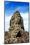 Siem Reap, Cambodia. Ancient ruins and towers of the Bayon Temple in Angkor Thom-Miva Stock-Mounted Photographic Print