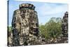 Siem Reap, Cambodia. Ancient ruins and towers of the Bayon Temple in Angkor Thom-Miva Stock-Stretched Canvas