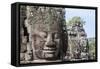 Siem Reap, Cambodia. Ancient ruins and towers of the Bayon Temple in Angkor Thom-Miva Stock-Framed Stretched Canvas