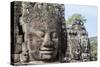 Siem Reap, Cambodia. Ancient ruins and towers of the Bayon Temple in Angkor Thom-Miva Stock-Stretched Canvas