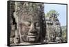 Siem Reap, Cambodia. Ancient ruins and towers of the Bayon Temple in Angkor Thom-Miva Stock-Framed Stretched Canvas