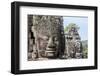 Siem Reap, Cambodia. Ancient ruins and towers of the Bayon Temple in Angkor Thom-Miva Stock-Framed Photographic Print