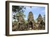 Siem Reap, Cambodia. Entrance to the ancient ruins and towers of the Bayon Temple in Preah Khan-Miva Stock-Framed Photographic Print