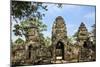 Siem Reap, Cambodia. Entrance to the ancient ruins and towers of the Bayon Temple in Preah Khan-Miva Stock-Mounted Photographic Print