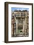 Siem Reap, Cambodia. Ornate doorway leads to the ancient ruins and towers of the Bayon Temple, Pre -Miva Stock-Framed Photographic Print