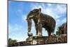 Siem Reap, Cambodia. Stone sculpture of an elephant at the temple complex of Pre Rup-Miva Stock-Mounted Photographic Print