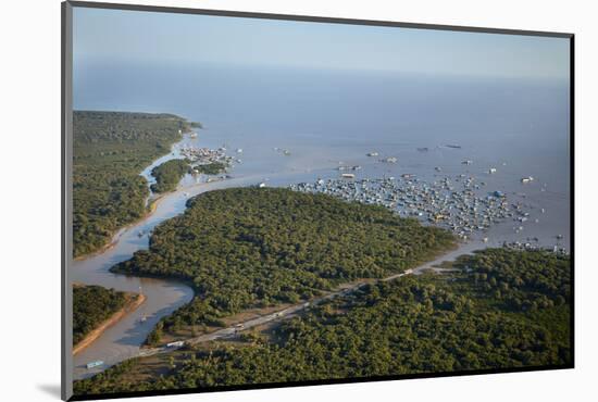 Siem Reap River, Chong Kneas Floating Village, and Tonle Sap Lake, Near Siem Reap, Cambodia-David Wall-Mounted Photographic Print