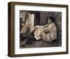 Sien with Cigar Sitting on the Floor Near Stove-Vincent van Gogh-Framed Art Print