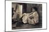 Sien with Cigar Sitting on the Floor Near Stove-Vincent van Gogh-Mounted Art Print
