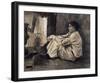 Sien with Cigar Sitting on the Floor Near Stove-Vincent van Gogh-Framed Art Print