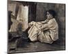 Sien with Cigar Sitting on the Floor Near Stove-Vincent van Gogh-Mounted Art Print