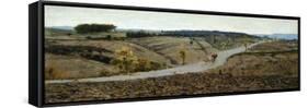 Siena Countryside-Telemaco Signorini-Framed Stretched Canvas