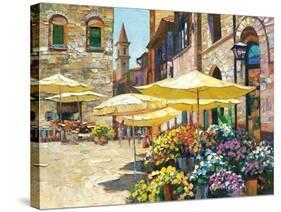 Siena Flower Market-Howard Behrens-Stretched Canvas