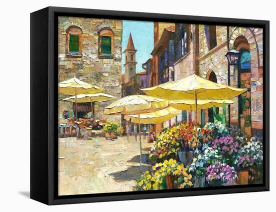 Siena Flower Market-Howard Behrens-Framed Stretched Canvas