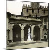Siena (Italy), Independence Square And, in the Background, the Base of the Torre Del Mangia-Leon, Levy et Fils-Mounted Photographic Print