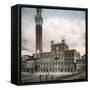 Siena (Italy), the Public Palace (1288-1340) on Piazza Del Campo, and the Torre Del Mangia-Leon, Levy et Fils-Framed Stretched Canvas