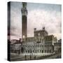 Siena (Italy), the Public Palace (1288-1340) on Piazza Del Campo, and the Torre Del Mangia-Leon, Levy et Fils-Stretched Canvas