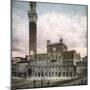 Siena (Italy), the Public Palace (1288-1340) on Piazza Del Campo, and the Torre Del Mangia-Leon, Levy et Fils-Mounted Photographic Print