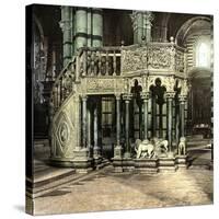 Siena (Italy), the Pulpit (1266-1268) of the Duomo (Cathedral), Circa 1895-Leon, Levy et Fils-Stretched Canvas