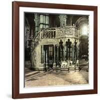 Siena (Italy), the Pulpit (1266-1268) of the Duomo (Cathedral), Circa 1895-Leon, Levy et Fils-Framed Photographic Print