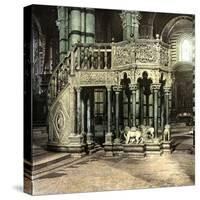 Siena (Italy), the Pulpit (1266-1268) of the Duomo (Cathedral), Circa 1895-Leon, Levy et Fils-Stretched Canvas