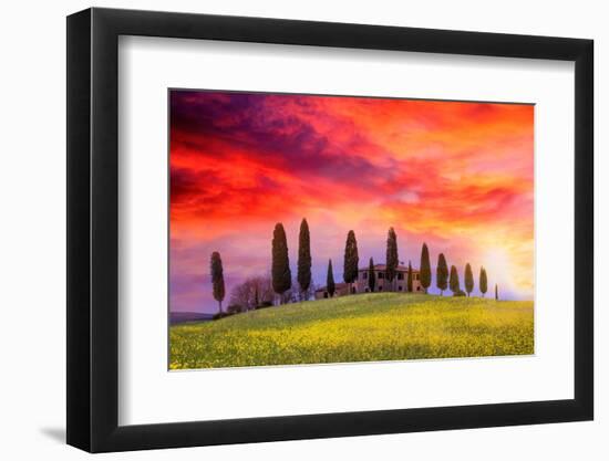 Siena lands-Marco Carmassi-Framed Photographic Print