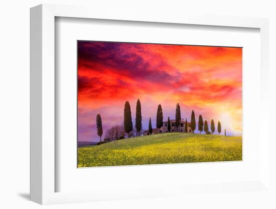 Siena lands-Marco Carmassi-Framed Photographic Print