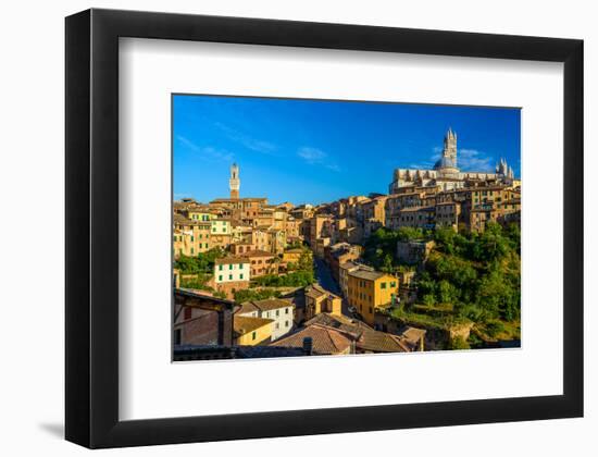 Siena Panorama Tuscany Italy-null-Framed Art Print