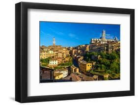 Siena Panorama Tuscany Italy-null-Framed Art Print