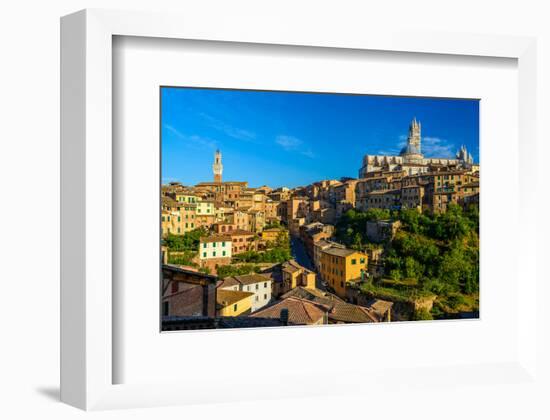 Siena Panorama Tuscany Italy-null-Framed Art Print