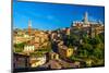 Siena Panorama Tuscany Italy-null-Mounted Art Print